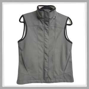 Columbia Convert Elena Trail Boardwear Vest Grey Fleece Lining‎ Women's Sz. M